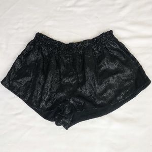 Silence + Noise Sequin Track Shorts XS